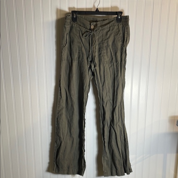 Kut linen size 8 green pants - Picture 1 of 6